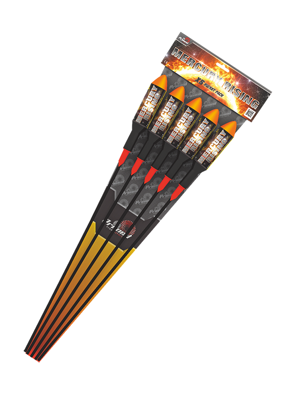 mercury rising double burst rockets 5 pack